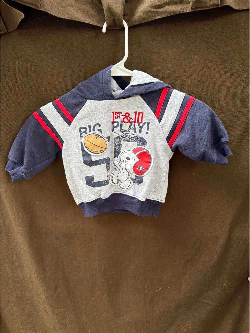 Snoopy Football Lined Hoodie Jacket